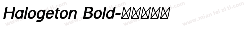 Halogeton Bold字体转换